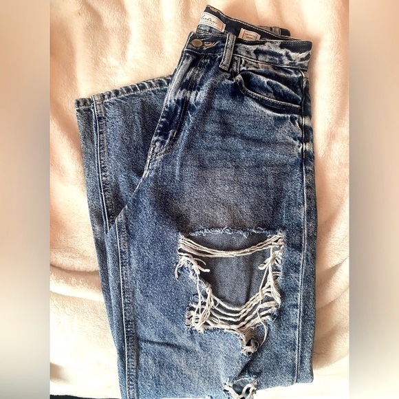 Kancan Signature High Waisted Straight Leg, Size 26, Distressed - Picture 6 of 8